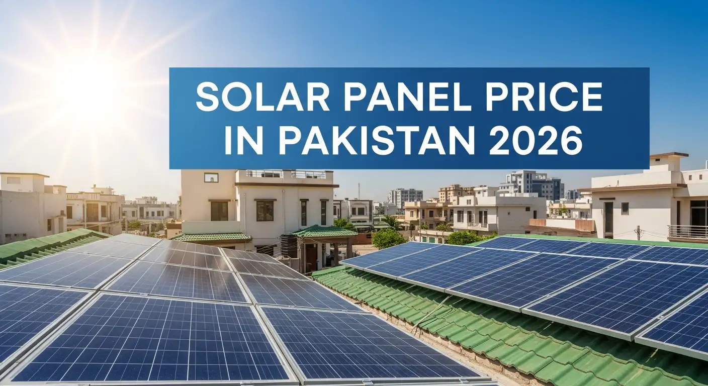 Read more about the article 2026 Solar Panel Prices in Pakistan| Complete Cost Breakdown (Per Watt + Installation)