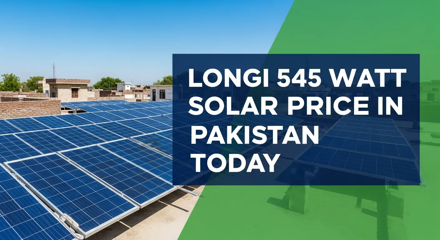 Longi 545 Watt Solar Panel Price in Pakistan Today