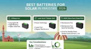 The Best Battery for Solar in Pakistan 2026 – Expert-Verified