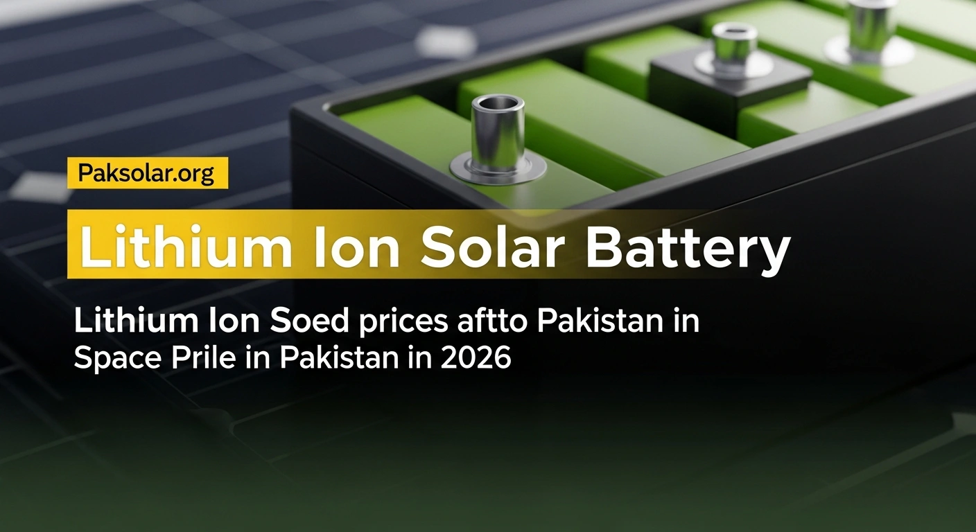 Read more about the article Lithium Ion Solar Battery Price in Pakistan 2026 – Compare Top Brands