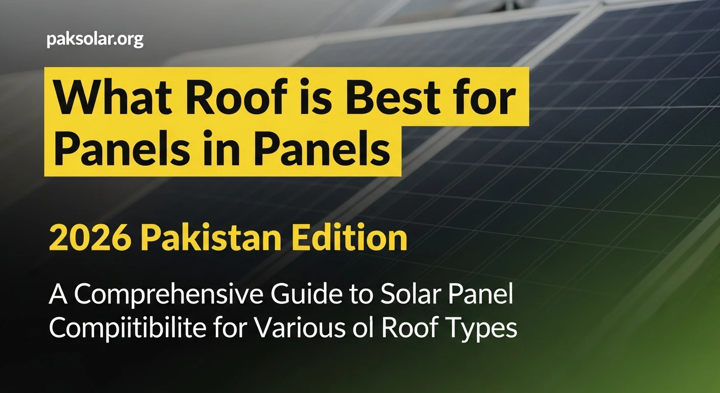 What Roof is Best for Solar Panels in Pakistan 2026