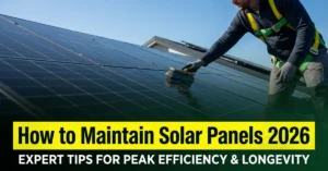 Read more about the article How to Maintain Solar Panels 2026: Cleaning Guide & Annual Maintenance Checklist for Pakistan