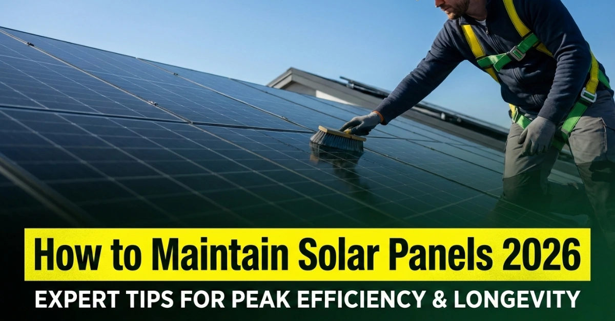 You are currently viewing How to Maintain Solar Panels 2026: Cleaning Guide & Annual Maintenance Checklist for Pakistan